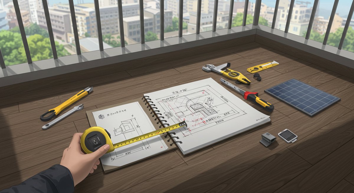 ソーラーパネル ベランダ 吊るす