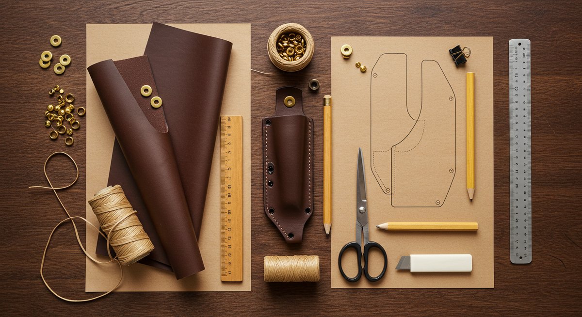 ナイフ シース自作