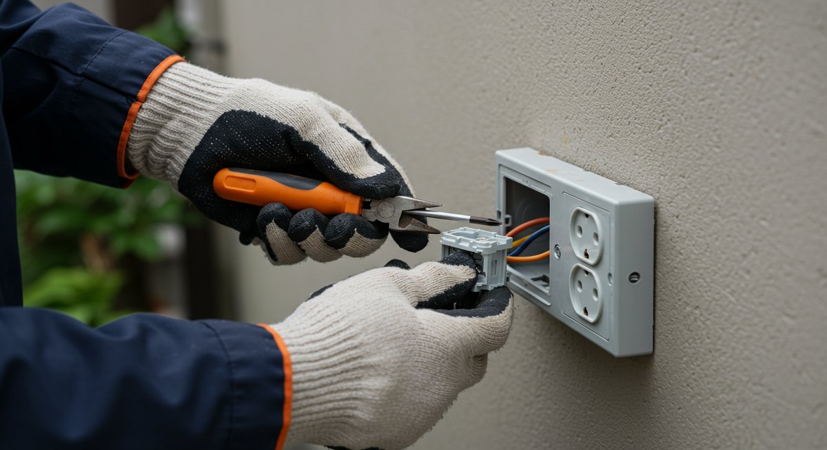 屋外コンセント 入らない